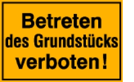 Betreten verboten!